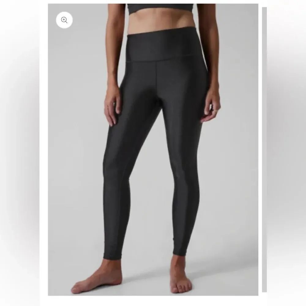 NWT New ATHLETA Elation Shine Tight Legging Metallic Black XS